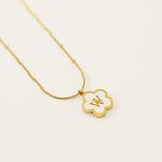 Gold color / 1 Piece Simple Series Daily Letter W Stainless Steel  Gold Color Shell Women's Pendant Necklaces Picture23